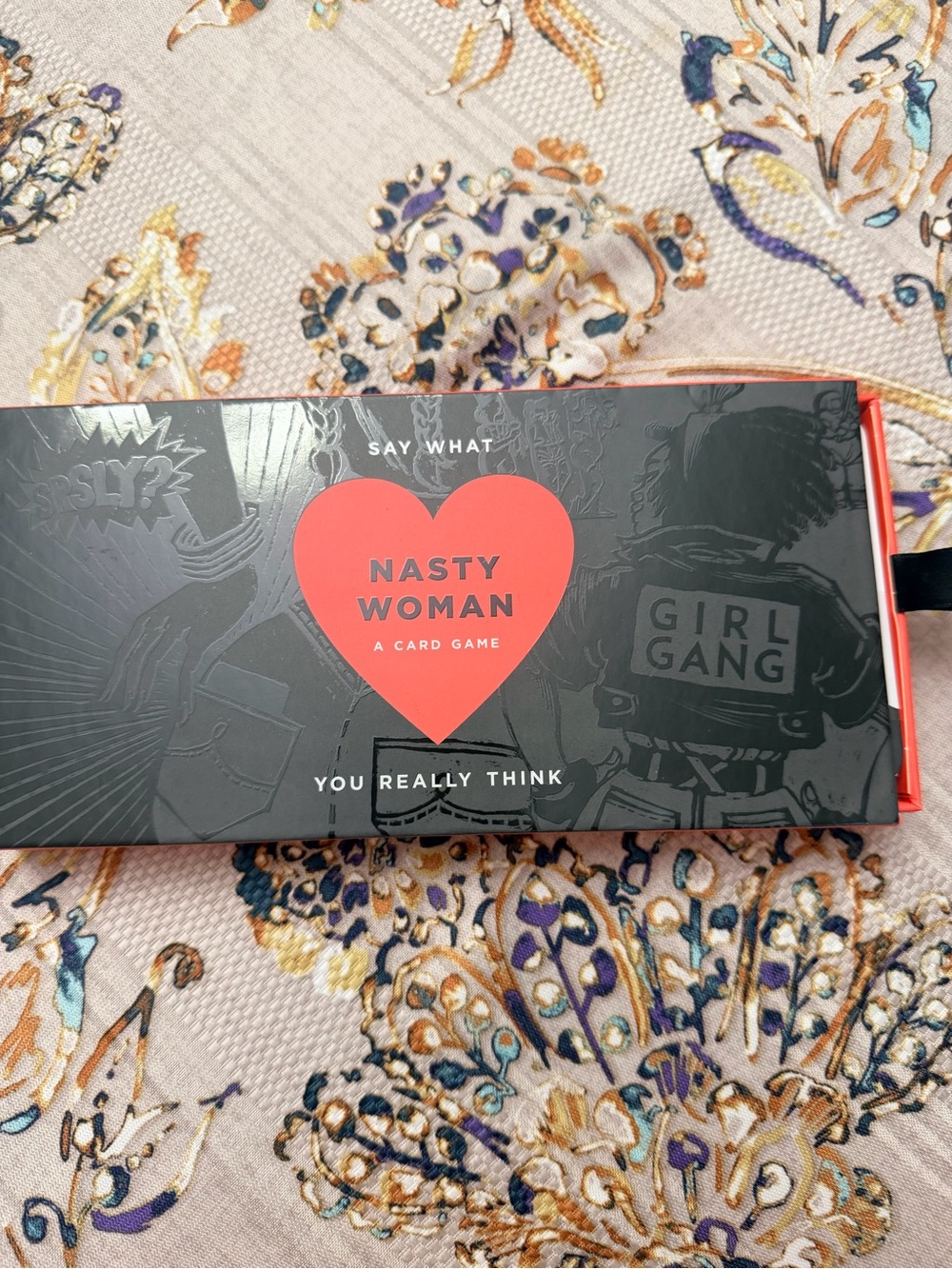 Nasty Woman Card Game - Black Box with Red Heart